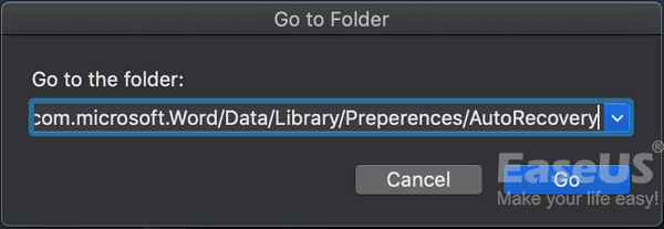 Apri la cartella Ripristino automatico