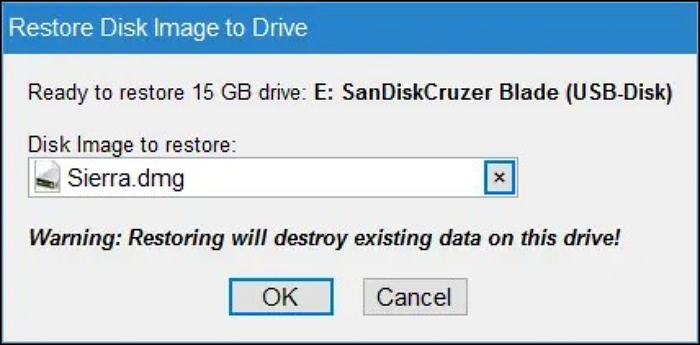 prepara l'USB avviabile di macOS per l'installazione