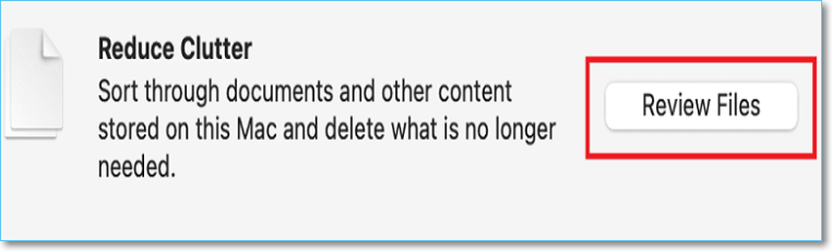 Rivedi File per eliminare i file manualmente