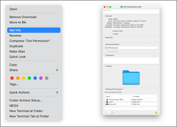 Cambiare il proprietario del file