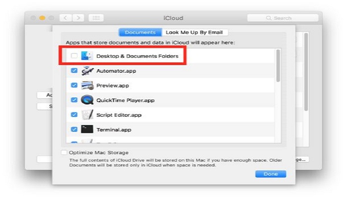mostra i file in icloud passaggio 2