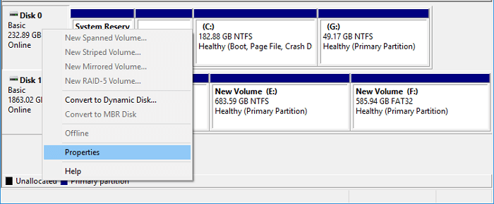 Cliccare su Proprietà