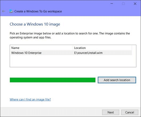 Crea Windows to GO su un disco rigido esterno con l'immagine ISO di Windows 10