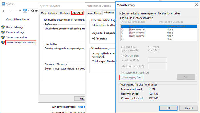 come aumentare il volume di restringimento in Windows 10