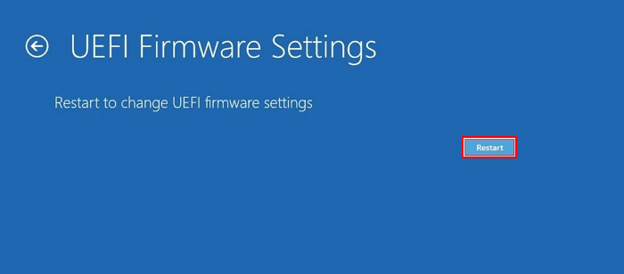 Accedi alle impostazioni del BIOS