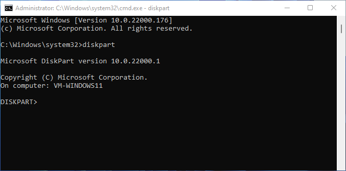 Apri Diskpart in Windows 10