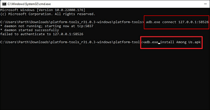 installa APK su Windows 11