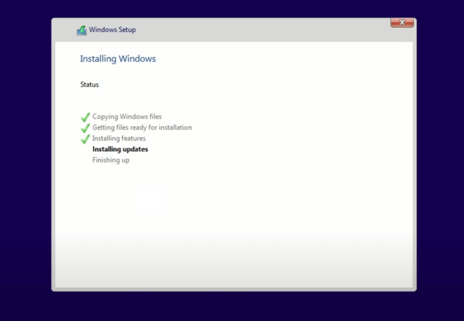 installazione di Windows 11 completata