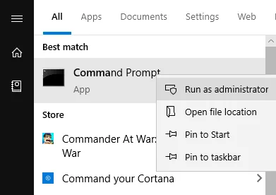 aprire il prompt dei comandi in windows