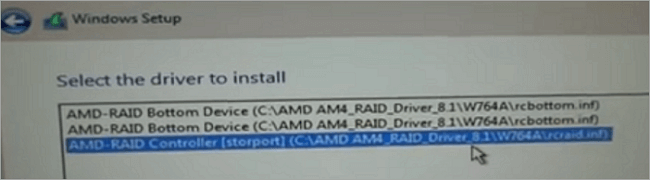 caricare il driver del raid - 2