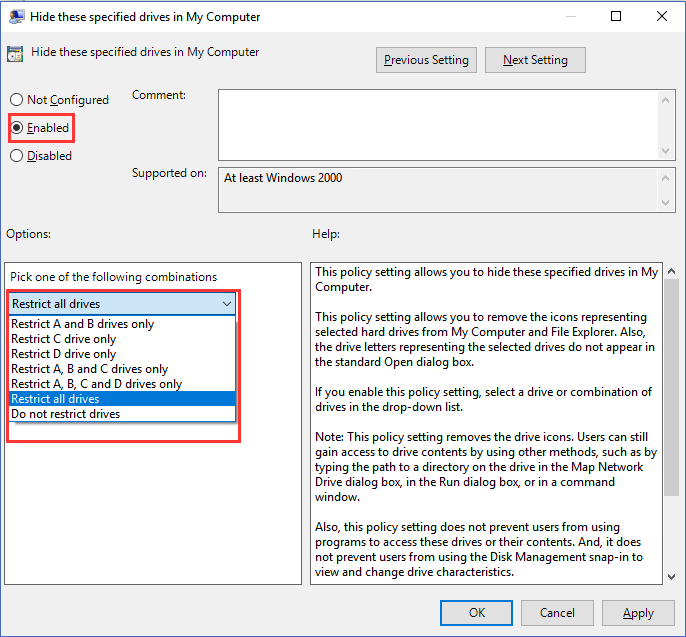 criterio di gruppo locale 3