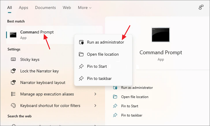 aprire il prompt dei comandi windows 11