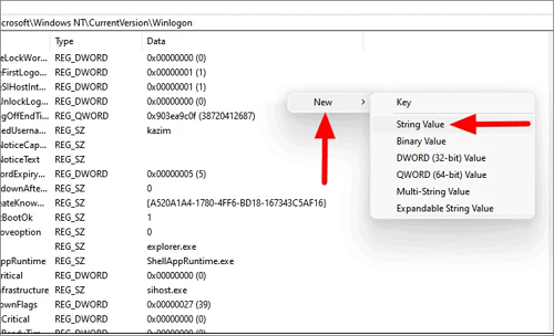 rimuovere la password di login dal registro 2