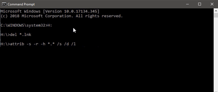 rimuovere virus con cmd