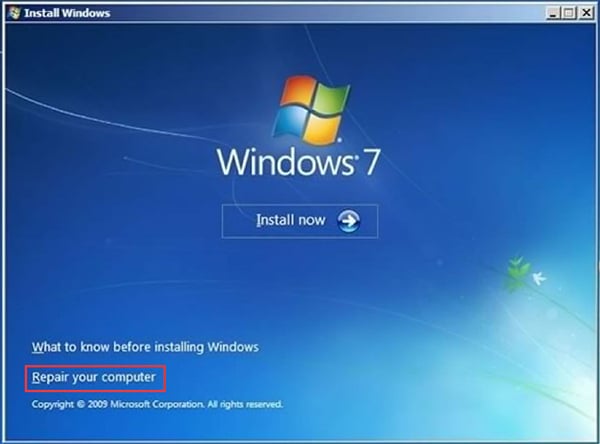 riparare il problema di Windows
