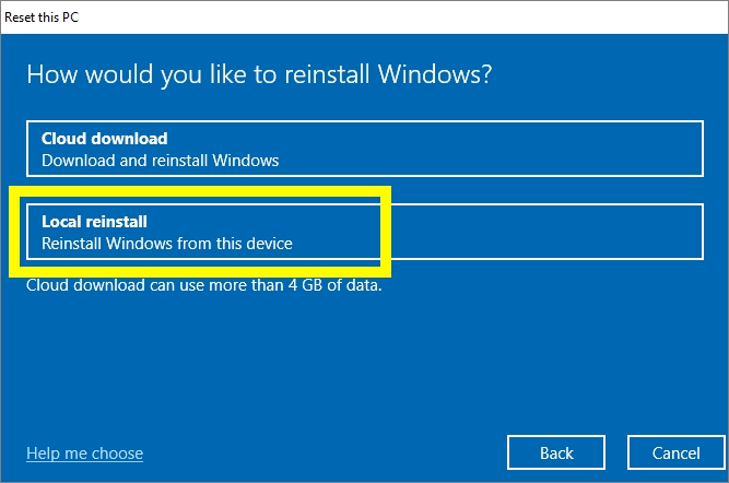 pulire dati su disco rigido - passo 6