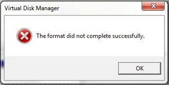 il formato non è stato completato correttamente