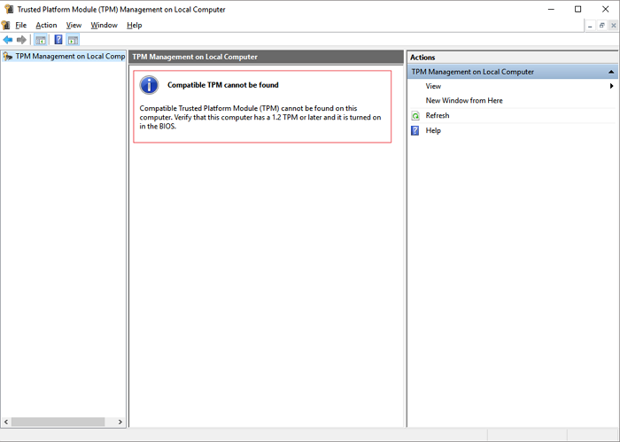 TPM non è abilitato