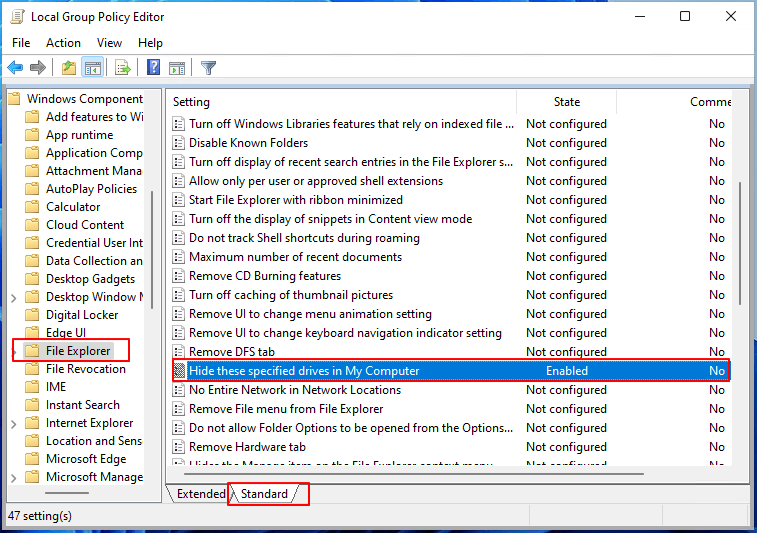 apri esplora file