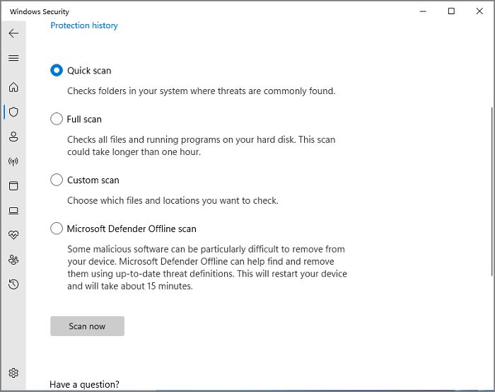 scansione virus win11