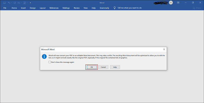 aprire pdf in Word