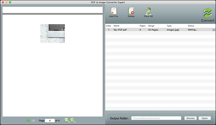 estrarre immagine dal pdf utilizzando pdf to image converter