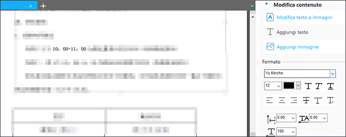 selezionare la dimensione