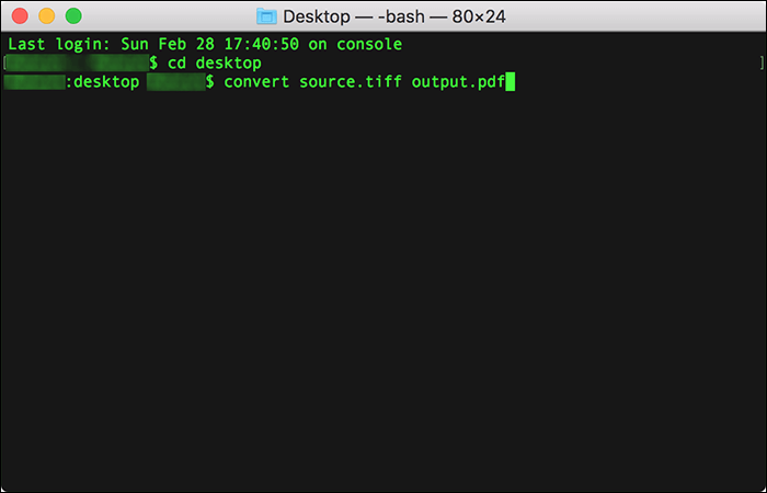 convertire tiff in pdf usando terminal
