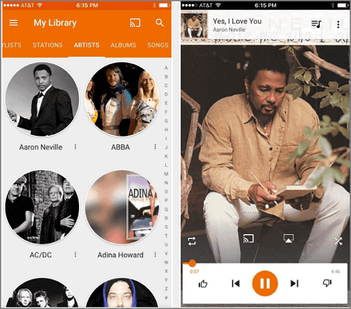 google music player