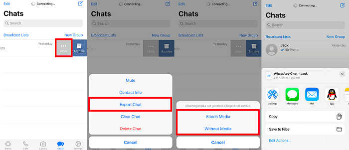 trasferire i messaggi di whastapp da iPhone ad Android