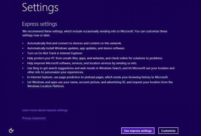 installazione standard di Windows passaggio 4