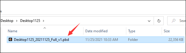 risultato del backup