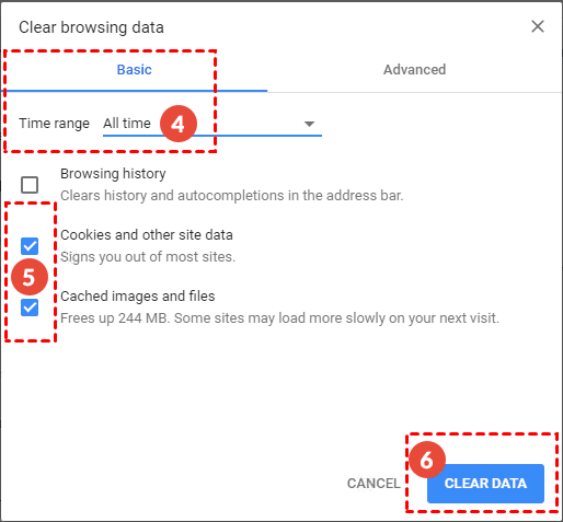 verifica immagini in cache