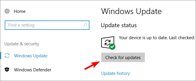 installare gli aggiornamenti per correggere il profilo utente danneggiato in Windows 10