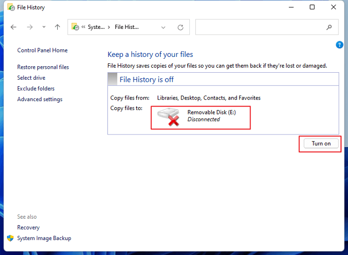 Attiva Cronologia file in Windows 11