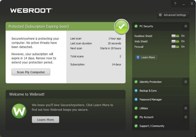 Webroot SecureAnywhere completo