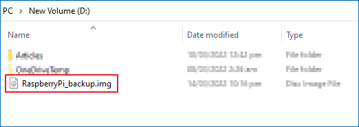 Win32 disk imager per eseguire il backup della scheda SD raspberry pi passaggio 3