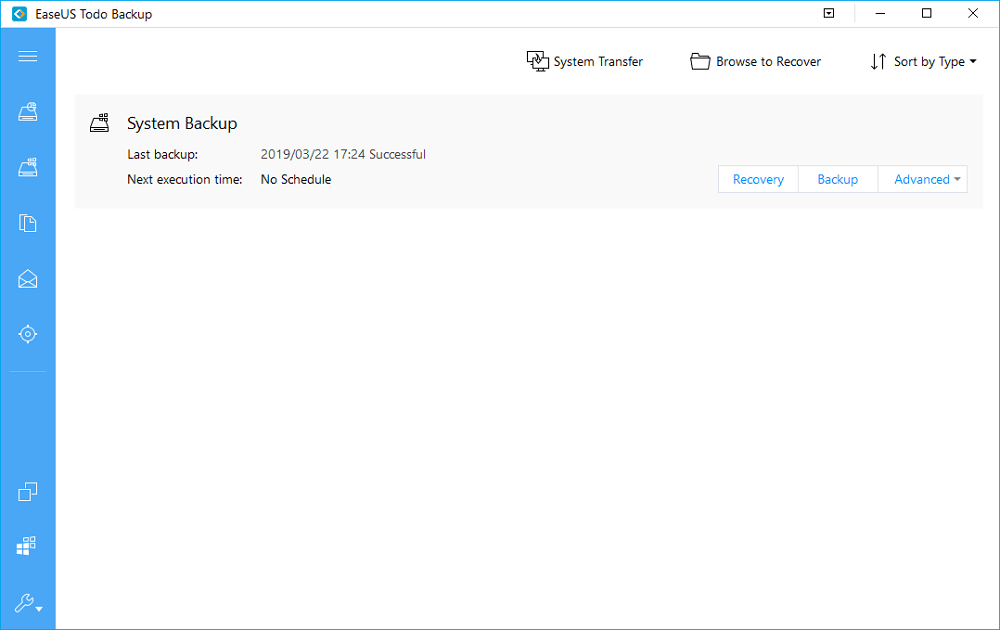 recuperare l'immagine di sistema di Windows 10