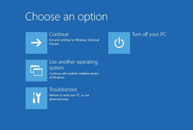 ripristina Windows 10 dal drive USB di recupero