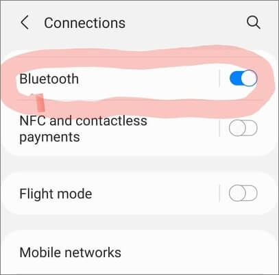 attivare il Bluetooth su Android