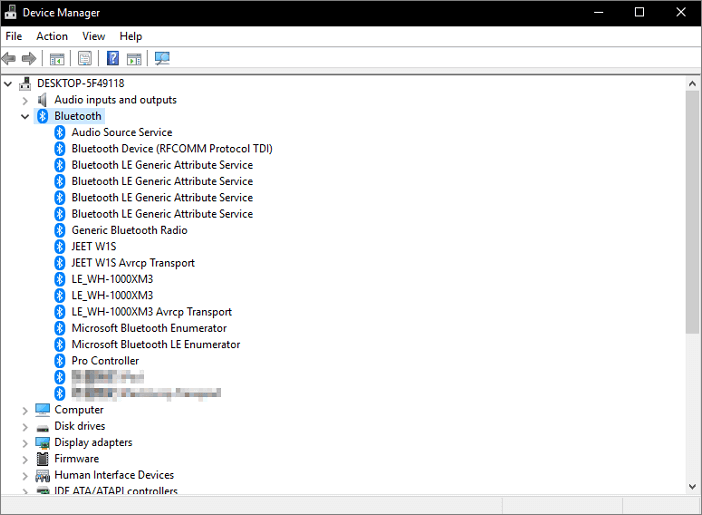 controlla il bluetooth