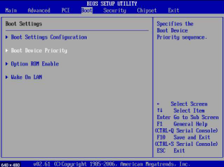 priorità del dispositivo di avvio