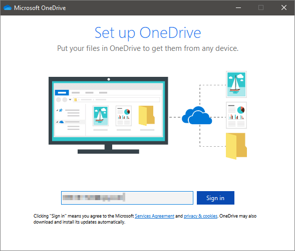 accedi a OneDrive