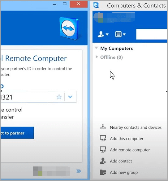 trasferire file teamviewer