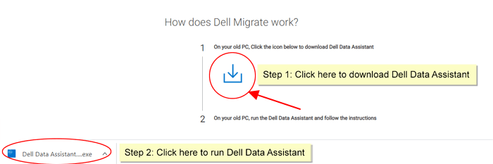 Scarica e installa Dell Migrate sul vecchio PC