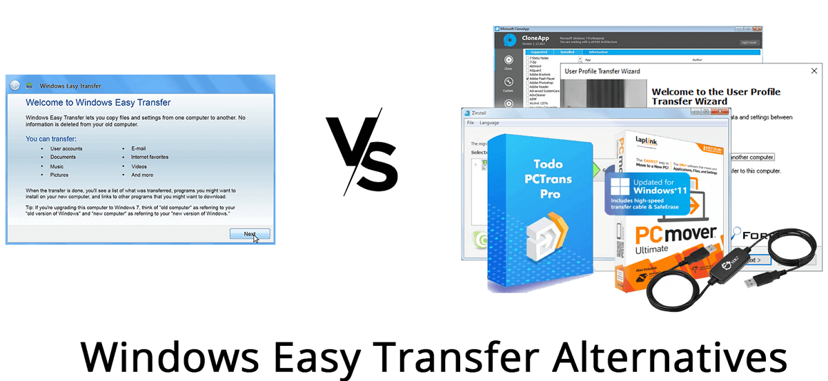 Alternative a Windows Easy Transfer