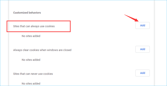sito che può sempre utilizzare i cookie
