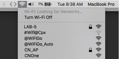 correggere l'aggiornamento di macOS 13 Ventura non riuscito disattivando il wifi