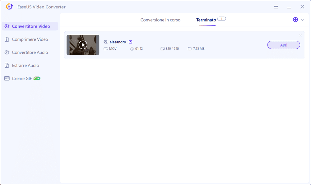 output mov file