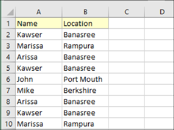 rimuovere le righe duplicate